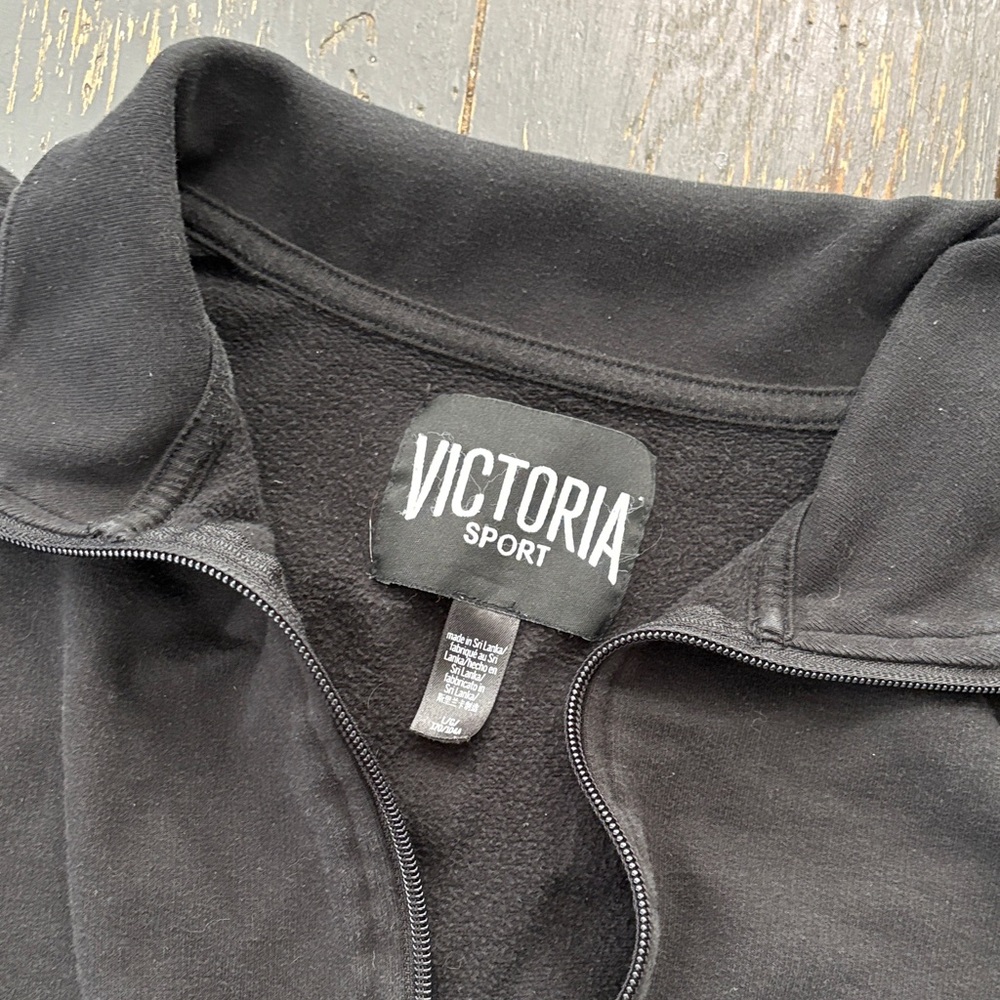 Victoria Sport Black Zip-Up Jacket